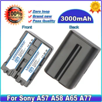 3000mAh NP-FM500H NP FM500H NPFM500H Camera Battery For Sony A57 A58 A65 A77 A99 A550 A560 A580 L50 Batteries