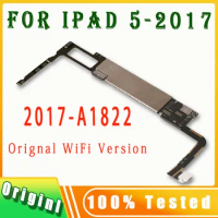 100% Original Clean ICloud Motherboard For IPad 5 Logic Board for A1822 In 2017 With Full Sysytems With Full Chips