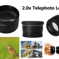 49mm 2X Magnification Telephoto Lens For Sony A3000 NEX-7 NEX-5N NEX-F3 NEX-C3 NEX-5 NEX-3 with 18-55mm Lenses