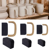 Pottery Mug Handle Molds Set of 12 DIY Cups Handle Making Mold Tool for Clay Ceramic Clay Cutters Coffee Mug Handle Mold