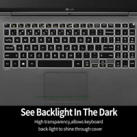For LG Gram 15Z980 15 15.6 Inch Laptop Keyboard Cover Skin Protector Ultra Thin Dustproof TPU