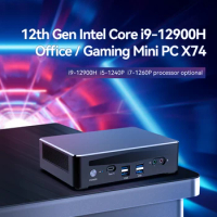 Mini PC 12th Gen Intel Core i9-12900H 14 Cores Up To 5.0GHz DDR4 32G M.2 NVME SSD 1TB WiFi6 4K Output Windows 10/11