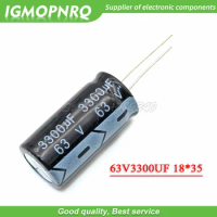 5PCS 63V3300UF 3300UF63V 18X35MM 63v 3300uf 18*35 Electro Electrolytic capacitor