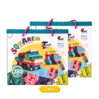 LB - OHSOME - Mainan Brick Balok Susun Anak DIY(560 pcs) Bahan ABS Kuat Tahan Lama/DIY fun small squ