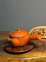 日本中古回流常滑燒朱泥側把急需壺茶壺