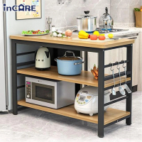 Incare 可調式三層廚房置物架 收納架 電器架 電器櫃(5款可選/100*40*80cm)