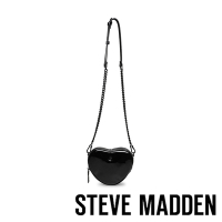 STEVE MADDEN-BTENDER 漆皮心型斜背包-黑色