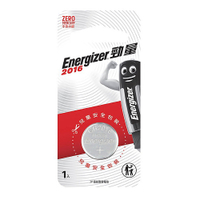 【Energizer 勁量】鈕扣型CR2016鋰電池 1入 吊卡裝(3V鈕扣電池DL2016)