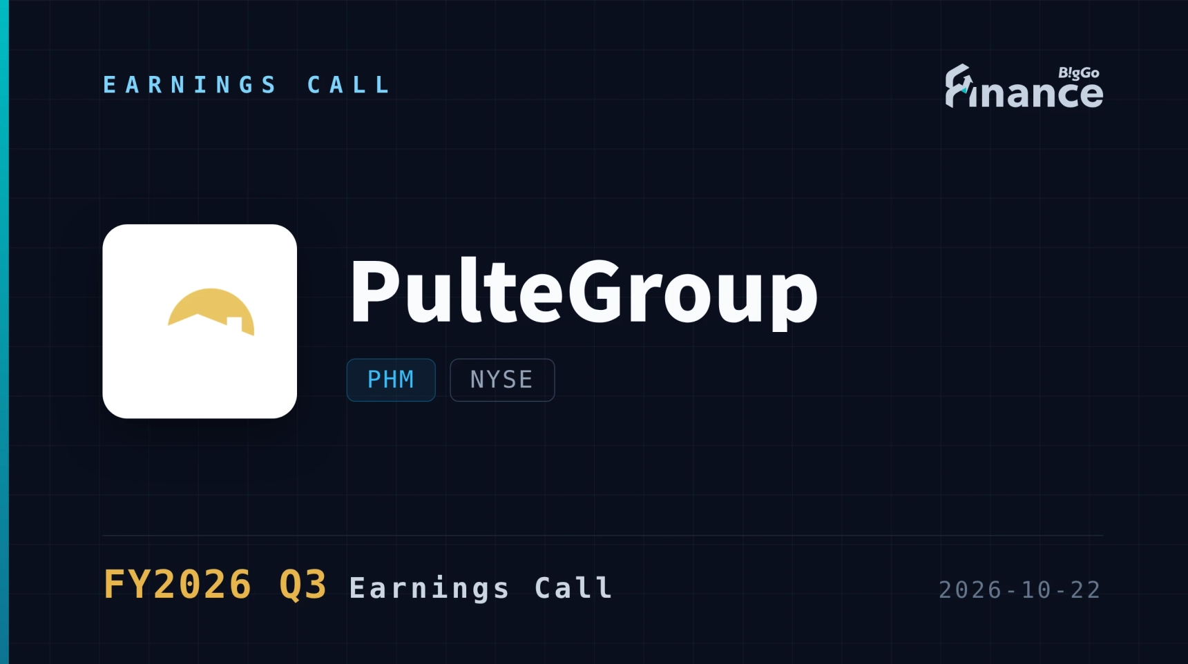 [PulteGroup Q3 2026 Earnings Call] PulteGroup Cuts Full-Year Closings Outlook to 27,000-27,500 as September Mortgage Surge to 7.5% Freezes First-Time Buyers
