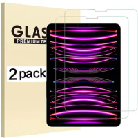 （2 Packs）9HD Tempered Glass For Apple iPad Pro 11 2020 2021 2022 4th Generation Full Coverage Anti-Scratch Screen Protector Film