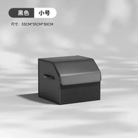 汽車後備箱收納箱皮革可折疊式車用收納袋大容量翻毛皮車載置物袋