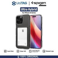 Spigen Case for iPhone 16 Series Pro Max Plus Spigen Crystal Card Slot Photocard Clear HD TPU Casing