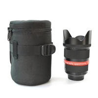 9.5x15.5cm Camera Lens Pouch Lens Case Bag for Canon EF 24-105mm f/4L &amp; Nikon Micro 105mm f/2.8G VR