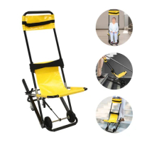4 Wheel Manual Stair Lifting Climbing Wheelchair Folding Lift Stair Chair Medical Emergency Evacuation Chair