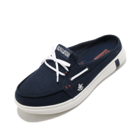Skechers 穆勒鞋 Glide Ultra-Sail 海軍藍 帆船鞋型 女鞋 舒適【ACS】 16121-NVRD