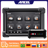 ANCEL X7 HD Heavy Duty Truck OBD2 Diagnostic Tool Full System Code Reader 12V 24V Oil D.P.F Regen ECU 15+ Reset Truck Scanner