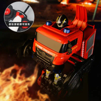 Xe điều khiển từ xa Transformers mới, xe lớn, robot mô phỏng, phun nước, đồ chơi điện cho bé trai