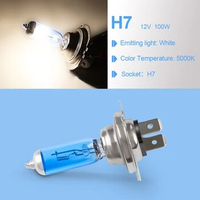 2pcs H7 Halogen Lights Car Head Light Bulb Lamp H7 12V 55W Super White 5000K-6000K 12V 100W Headlight Parking Halogen Bulb Light