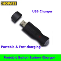 High quality button battery charger 3.7V 3.6V lithium portable Mini USB lir2032 lir2025 lir2016 lir1632 2032 2025 2016 lir2032h