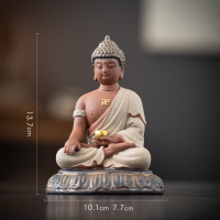 Ceramic Shakyamuni Buddha Statue - Small Tathagata Buddha Zen Home Decor