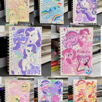 Kawaii Anime My Little Pony Fluttershy Rarity A5 coil book Cute Cartoon Rainbow Dash Pinkie Pie Portable Notebook Girls Gifts