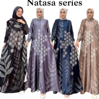 PAKET 100 dapat 3 GAMIS NATASA PREMIUM LD 110 LENGAN KERUT Muslim