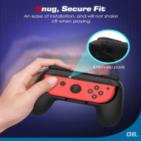 BANGSHE Handle Protective Shell Compatible with Nintendo Switch Upgraded Game Small Grip Handle Case for Switch Oled Accessories