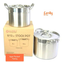 SUPRA PANCI TINGGI / STOCK POT SUPRA 8 & 12 QT STAINLESS STEEL