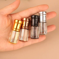 3ml Roll On Glass Bottle Aromatherapy Essential Oil Container Empty Refillable Mini Roller Perfume Bottle Sample Glass Bottle