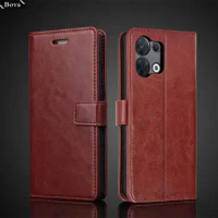 Reno 8 5G Card Holder Pu Leather Cover Case for OPPO Reno8 5G Reno 8 Pro 5G Flip Cover Retro Wallet Bag Fitted Case Fundas Coque