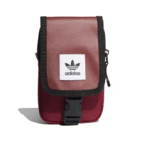 【adidas 愛迪達】Adidas Originals Map Bag 酒紅 側背包 手機包 DV2483