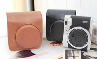 FUJIFILM mini90 專用可拆式 兩件式 復古皮套 即可拍 相機保護套 拍立得 附背帶【中壢NOVA-水世界】【APP下單4%點數回饋】