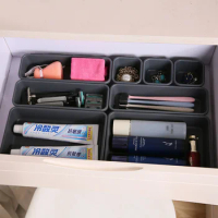 Drawer Organizers Separator for Home Office Desk Stationery Storage Box Kitchen Bathroom Women Makeup Organizer Boxes