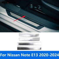 Accessories For Nissan Note E13 2020 2021 2022 2023 2024 Inner Entry Door Sill Plate Welcome Pedal Scuff Guard Plate Car Styling