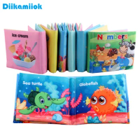 Baby Cloth Books Enlightenment Early Educational Toys Kids Fruits Animal Numbers Food Cognitive Book for Toddlers 12-72 Month