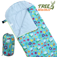 【TreeWalker】夢想森林兒童捲筒睡袋(炎夏海灘)