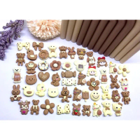 Clay Resin Coklat Motif Khusus 25 Dan 100 Pcs