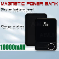 Wireless Power Bank Magnetic 10000mAh Portable Powerbank Type-C Fast Charger For iPhone 14 13 15 Xiaomi Series