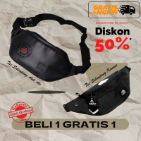 Tas Selempang Pria Bahan Kanvas Premium Keren New Style Kekinian Gratis Hanging Wallet Tempat Hp cow