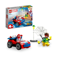 【LEGO 樂高】Spidey 10789 Spider-Man’s Car and Doc Ock(蜘蛛人玩具車 漫威超級英雄)