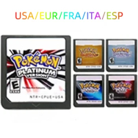 DS Games Cartridge Video Game Console Card Pokemon Series HeartGold SoulSilver Diamond Platinum Pear