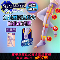 【台灣公司 可打統編】【2765人收藏】slimwalk日本睡眠高筒美腿襪強壓力襪顯瘦腿褲襪明星同款夏女孕婦