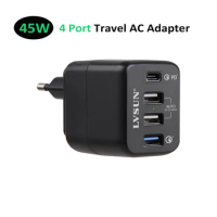 4 Port Laptop Adapter for Redmi Phones/Note 105/Note 10 Pro/Note 10 5G NFC/9C/9A/POCOPHONE/ 10 NO NFCWall Plug Universal Travel