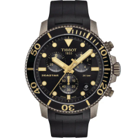 【TISSOT 天梭 官方授權】Seastar 海星300米潛水石英錶 男錶 手錶 畢業禮物 慶端午 包粽(T1204173705101)