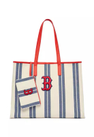 MLB Ethnic Stripe Tote Bag BOSTON RED SOX