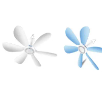 R9UD 220v Super Silent Ceiling Fans Cool Mosquito Net Electric Fan Large Wind Hanging Fan Mini Portable Wind Household