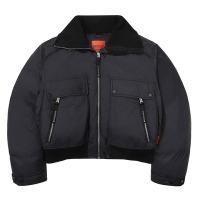 SUPERDRY 韓版 女款 短版 羽絨外套 Semi-Crop Over 黑