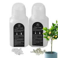 Organic Plant Food Nutrients For Hydroponic Plants A &amp; B Water Soluble Indoor Plant Fertilizer For Hydroponics Garden System
