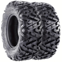 Heavy-Duty 2pcs ATV Mud Tires 25x10-12 - All-Terrain Grip, 6-Ply Reinforced, for UTV/SxS - Enhanced Traction