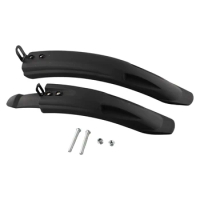 1 Pair Universal Bike Fender Anti-aging Folding Resistance Tough Mudguard For 14 In 16 In 18 In Bicycle Electric Scooter